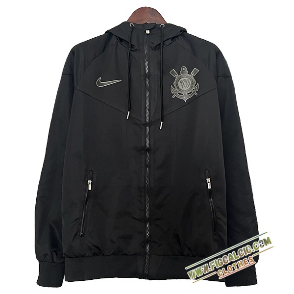 Giacca A Vento Corinthians Nero 2024/2025