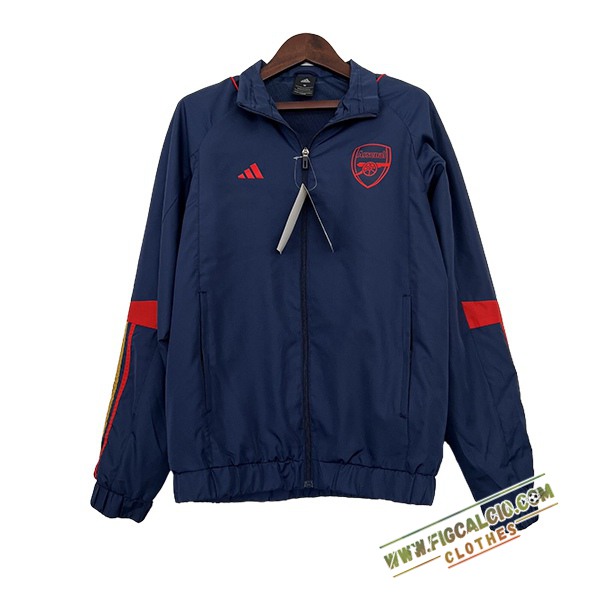 Giacca A Vento Arsenal Blu/Rosso 2024/2025 -02