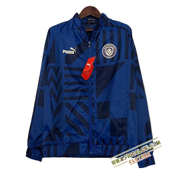 Giacca A Vento Manchester City Blu/Nero 2024/2025