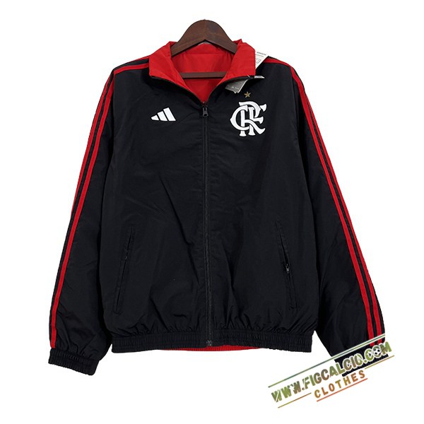 Giacca A Vento Flamengo Nero/Rosso 2024/2025 -02