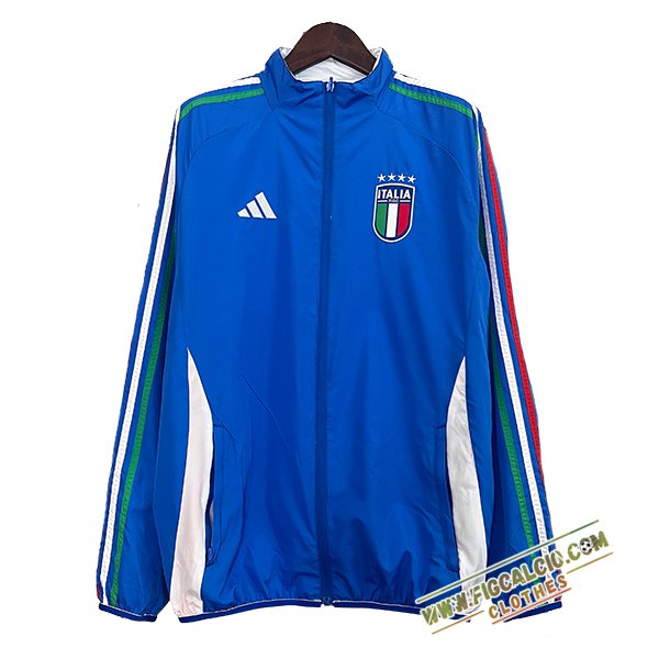 Giacca A Vento Italia Blu/Bianco 2024/2025