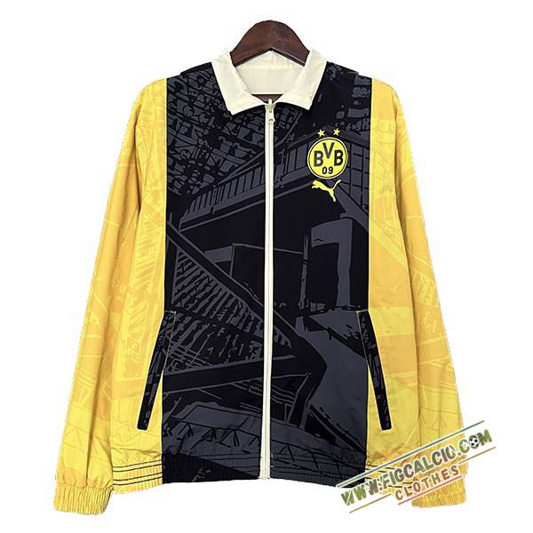 Giacca A Vento Dortmund Nero/Giallo 2024/2025 -02