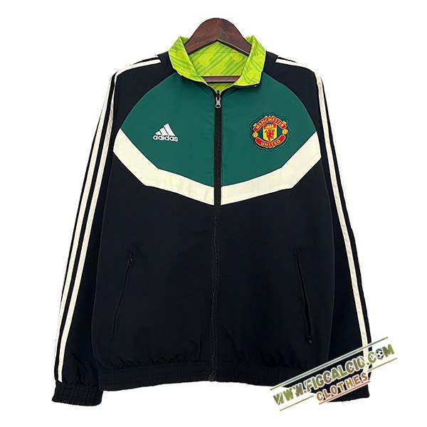 Giacca A Vento Manchester United Nero/Verde/Bianco 2024/2025