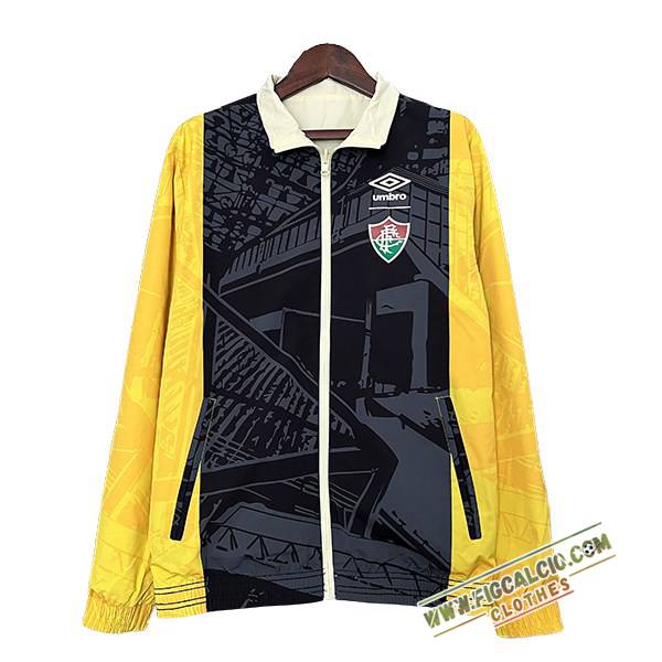 Giacca A Vento Fluminense Nero/Giallo 2024/2025