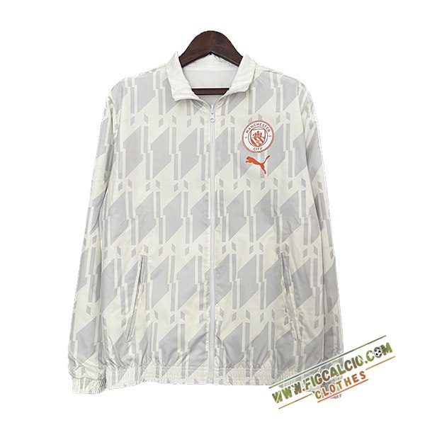 Giacca A Vento Manchester City Bianco/Grigio 2024/2025