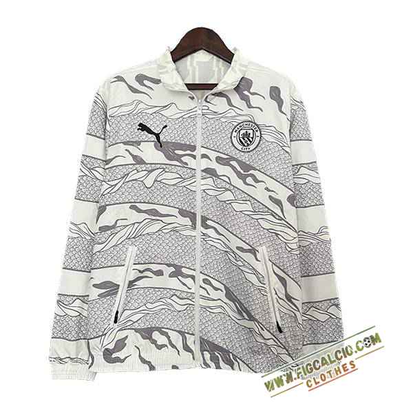 Giacca A Vento Manchester City Bianco/Grigio 2024/2025 -02