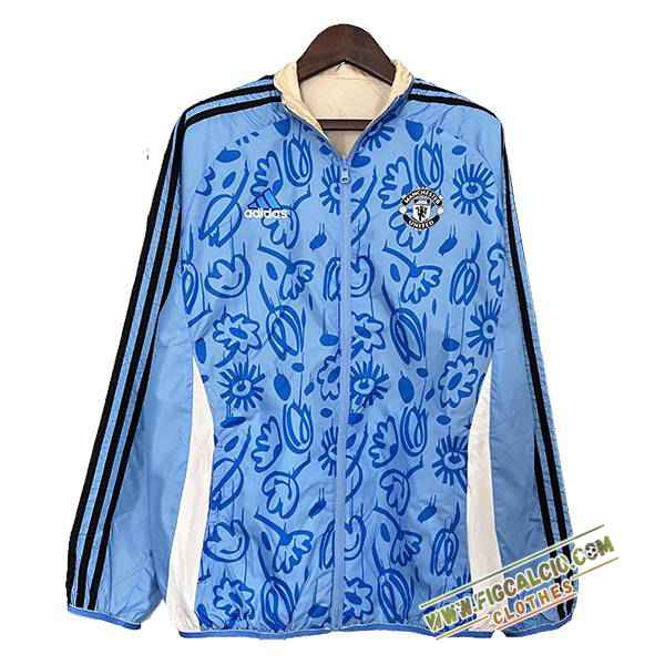 Giacca A Vento Manchester United Blu/Bianco 2024/2025