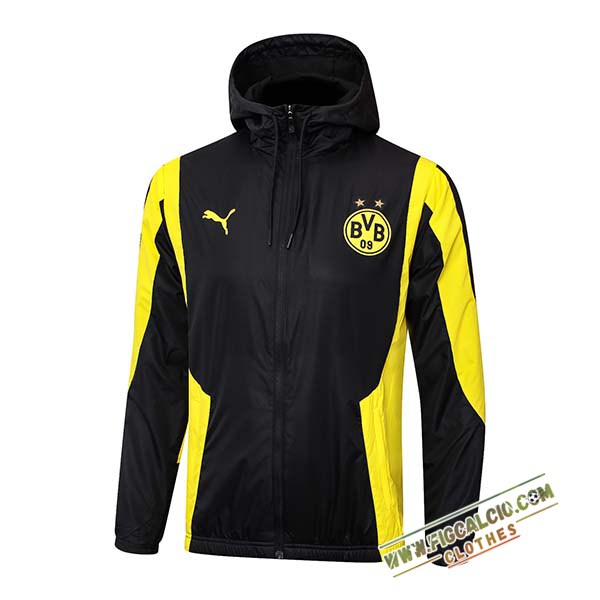 Giacca A Vento Dortmund Nero/Giallo 2024/2025 -03