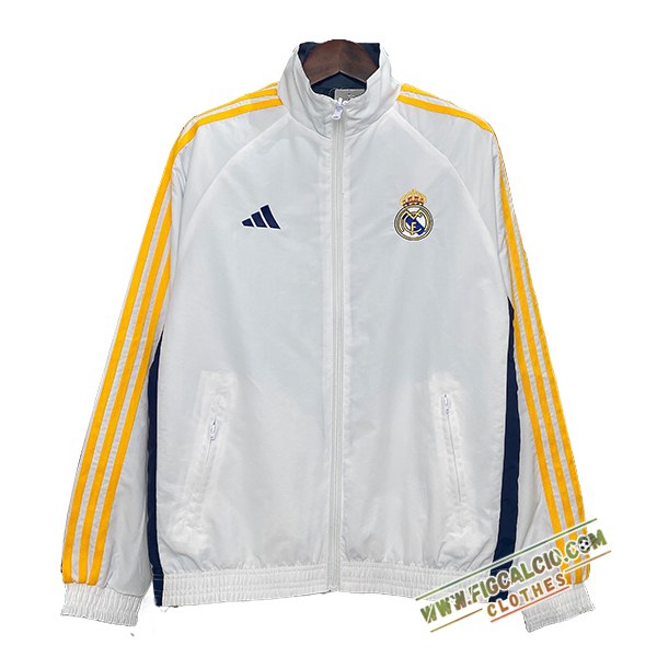 Giacca A Vento Real Madrid Bianco/Giallo/Blu 2024/2025