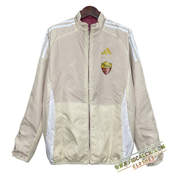 Giacca A Vento AS Roma Beige/Bianco 2024/2025