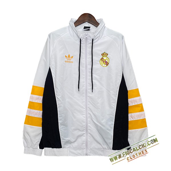 Giacca A Vento Real Madrid Bianco/Giallo/Nero 2024/2025