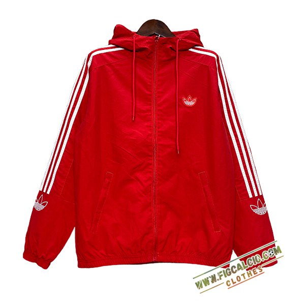 Giacca A Vento Adidas Rosso/Bianco 2024/2025