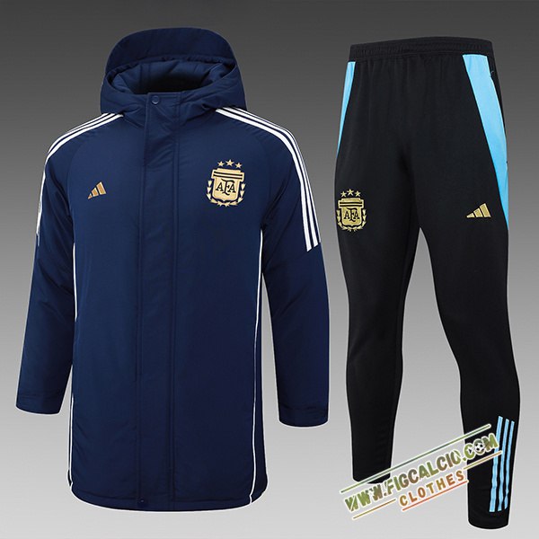 Insieme Tuta Piumino Con Cappuccio Argentina Blu Reale 2024/2025 -02