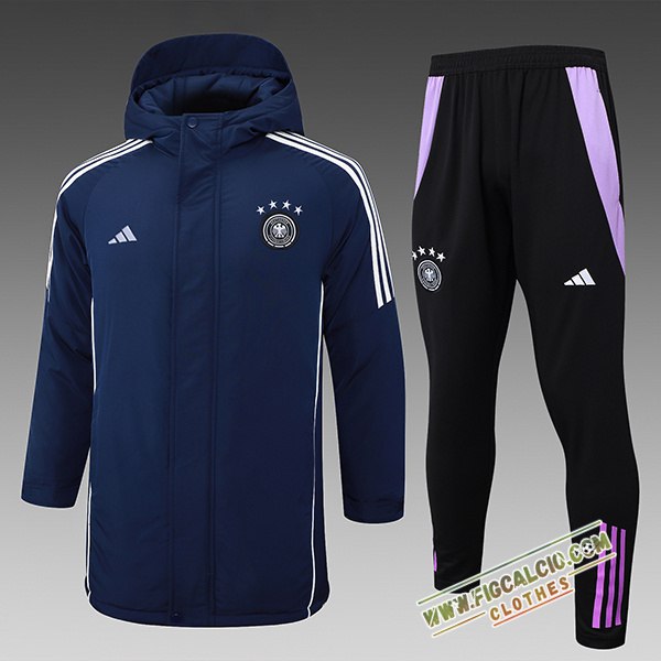 Insieme Tuta Piumino Con Cappuccio Germania Blu/Bianco/viola 2024/2025