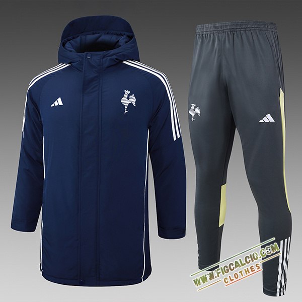 Insieme Tuta Piumino Con Cappuccio Atlético Mineiro Blu/Bianco/Grigio/Giallo 2024/2025