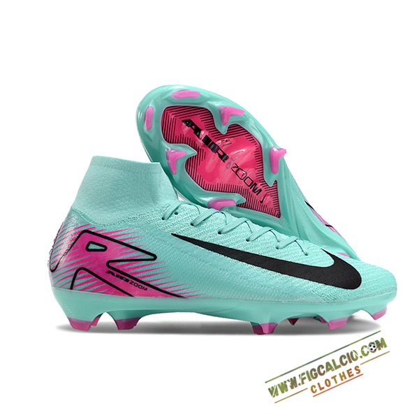 Nike Scarpe Da Calcio Air Zoom Mercurial Superfly IIX Elite FG Verde/Rosa/Nero