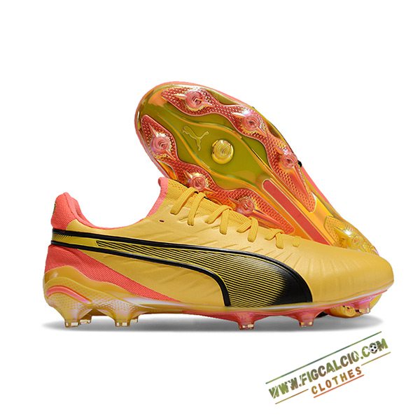 PUMA Scarpe Da Calcio KING FG/AG Giallo/Arancia/Nero