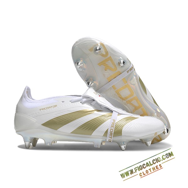 Adidas Scarpe Da Calcio Predator Elite Tongue SG Bianco/Giallo