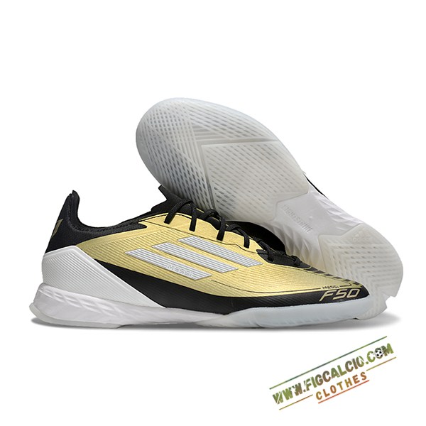 Adidas Scarpe Da Calcio F50 PRO IC Nero/Giallo/Bianco
