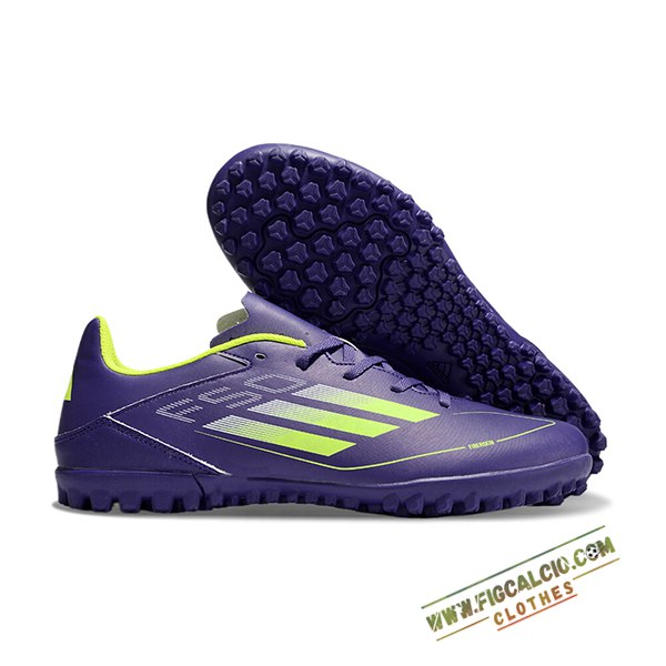 Adidas Scarpe Da Calcio F50 CLUB TF viola/Verde