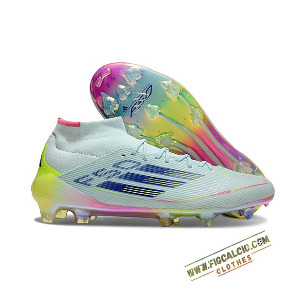 Adidas Scarpe Da Calcio F50 ELITE MID FG W Blu/viola/Giallo