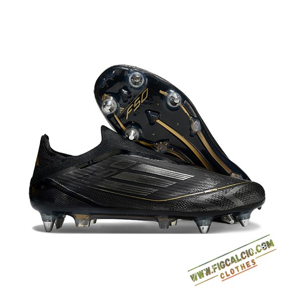Adidas Scarpe Da Calcio F50 Elite Laceless SG Nero/Giallo