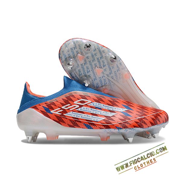 Adidas Scarpe Da Calcio F50 Elite Laceless SG Arancia/Blu