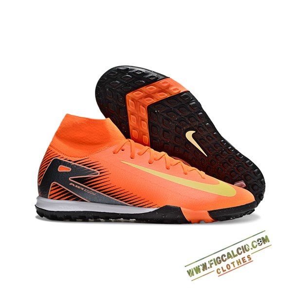 Nike Scarpe Da Calcio Air Zoom Mercurial Superfly X Elite TF Arancia/Nero/Giallo