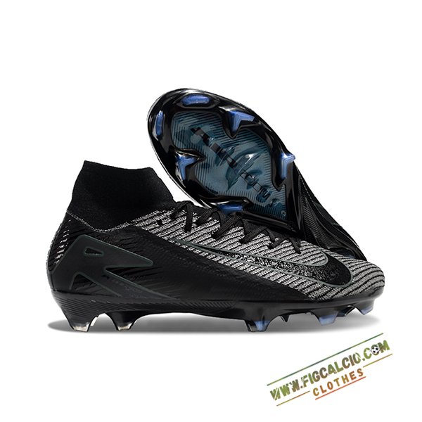 Nike Scarpe Da Calcio Air Zoom Mercurial Superfly IIX Elite FG Nero/Grigio -02