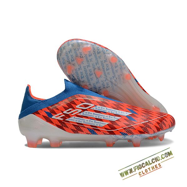 Adidas Scarpe Da Calcio F50 Elite Laceless FG Arancia/Blu