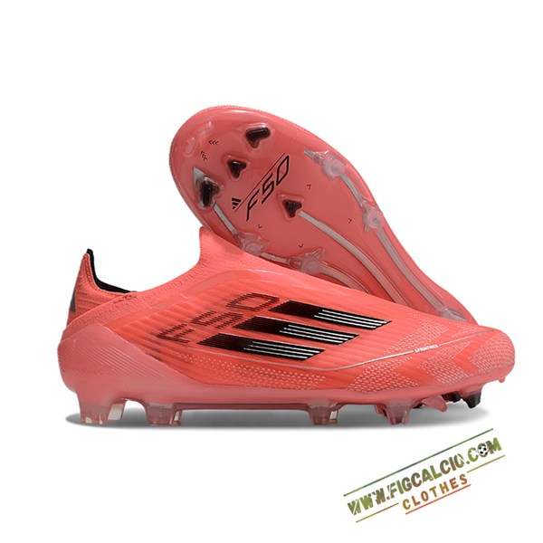 Adidas Scarpe Da Calcio F50 Elite Laceless FG Arancia/Rosa/Nero