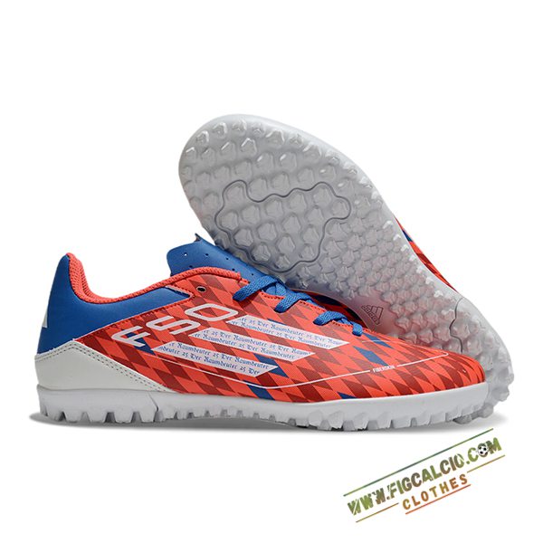 Adidas Scarpe Da Calcio F50 CLUB TF Arancia/Blu