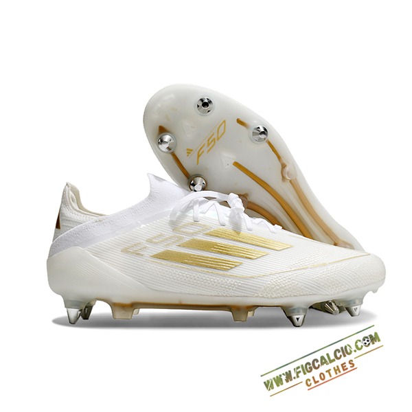 Adidas Scarpe Da Calcio F50 Elite SG Bianco/Giallo
