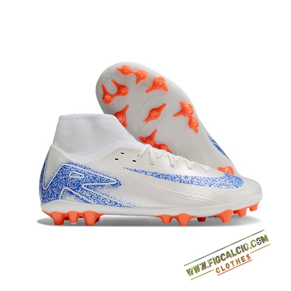 Nike Scarpe Da Calcio Mercurial Superfly 10 Academy Bianco/Blu/Arancia