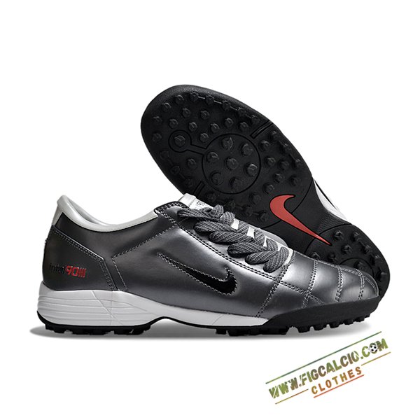 Nike Scarpe Da Calcio T90 TF Grigio/Nero -04