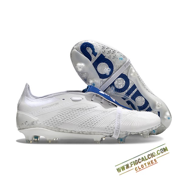 Adidas Scarpe Da Calcio Predator Elite Tongue FG Bianco/Blu