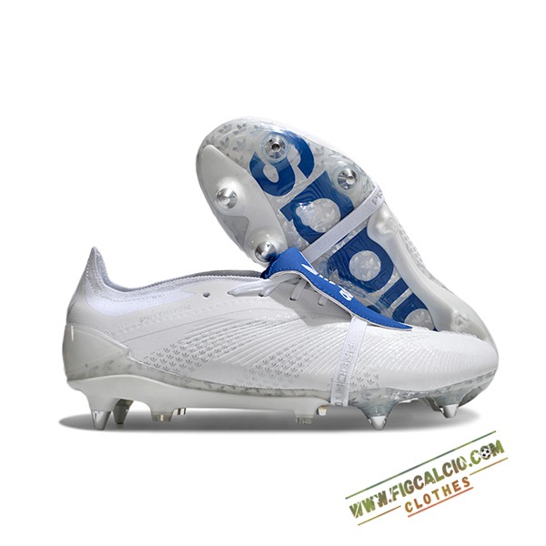 Adidas Scarpe Da Calcio Predator Elite Tongue SG Bianco/Blu
