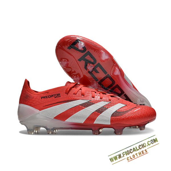 Adidas Scarpe Da Calcio 25 Predator Elite FG Rosso/Bianco