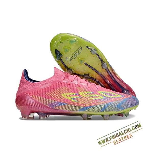 Adidas Scarpe Da Calcio F50 Elite FG Rosa/Grigio/Blu