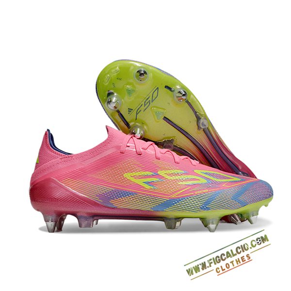 Adidas Scarpe Da Calcio F50 Elite SG Rosa/Verde/Blu