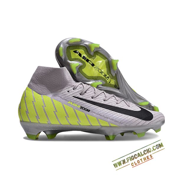 Nike Scarpe Da Calcio Air Zoom Mercurial Superfly IIX Elite FG Grigio/Verde/Nero