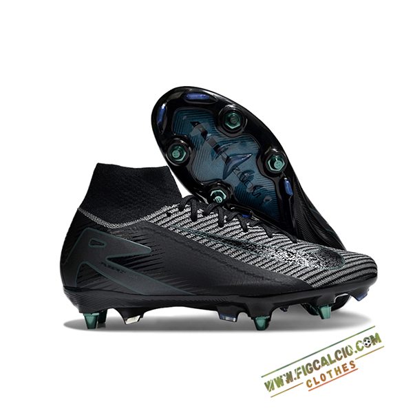 Nike Scarpe Da Calcio Air Zoom Mercurial Superfly IIX Elite SG Nero/Grigio