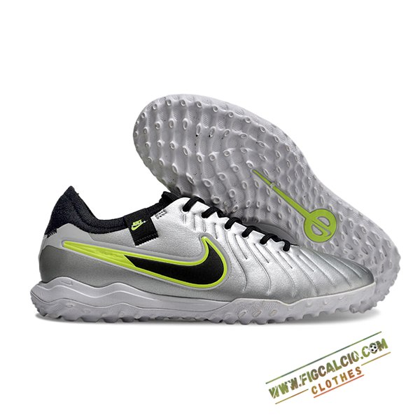 Nike Scarpe Da Calcio Tiempo Legend X PRO TF Grigio/Nero/Verde