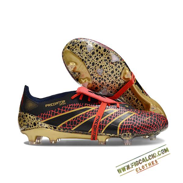 Adidas Scarpe Da Calcio Predator Elite Tongue FG Nero/Giallo/Rosso