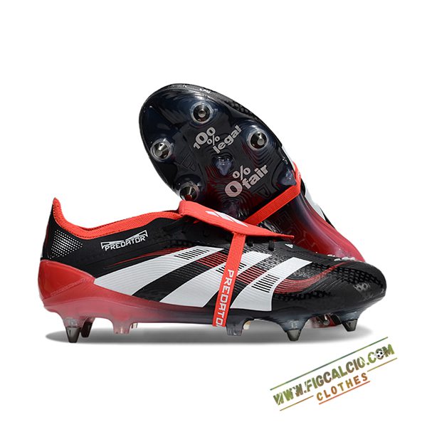 Adidas Scarpe Da Calcio 25 Predator Elite Tongue SG Nero/Arancia/Bianco