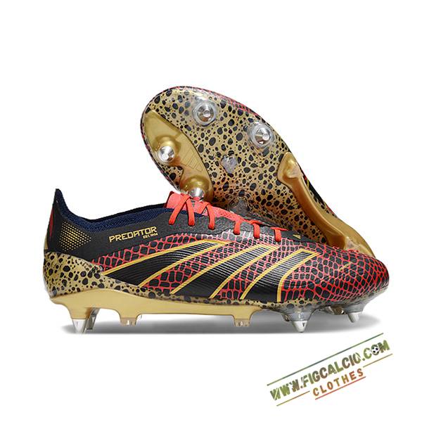 Adidas Scarpe Da Calcio Predator Elite SG Nero/Giallo/Rosso
