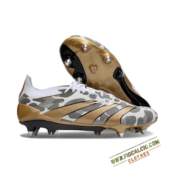 Adidas Scarpe Da Calcio Predator Elite SG Bianco/Giallo/Grigio