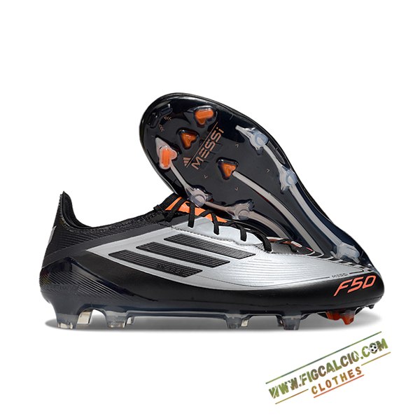 Adidas Scarpe Da Calcio F50 ELITE FG Nero/Grigio -02