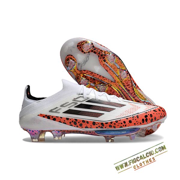 Adidas Scarpe Da Calcio F50+.1 FG Bianco/Nero/Arancia