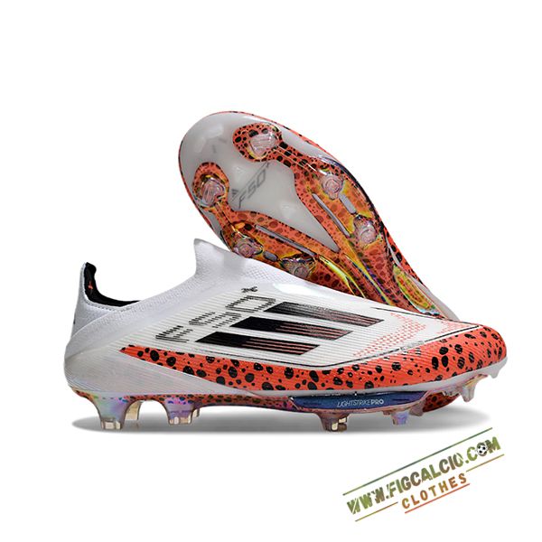 Adidas Scarpe Da Calcio F50+ FG Bianco/Nero/Arancia